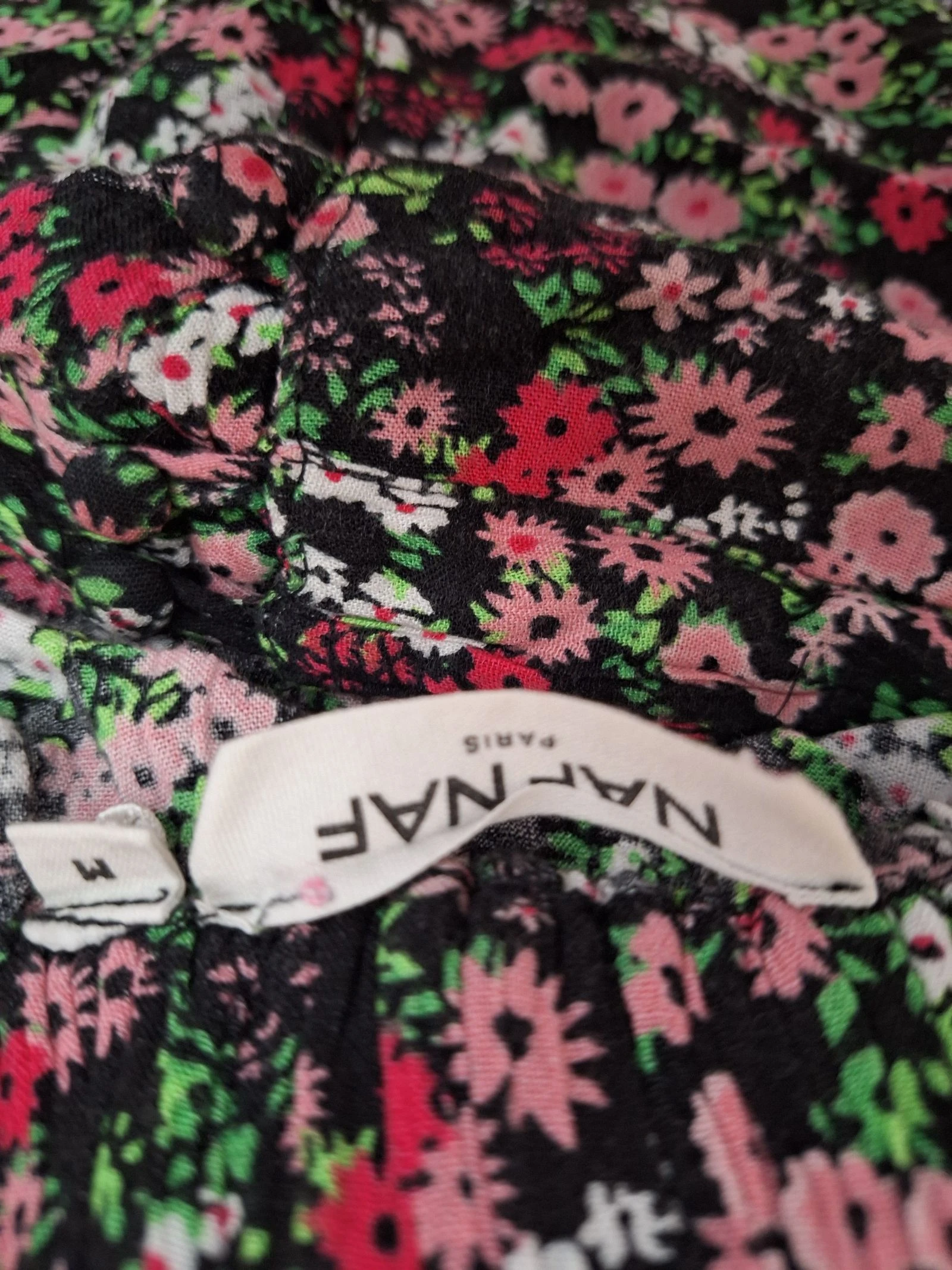 Naf Naf midi skirt M 100% viscose floral print – photo 4